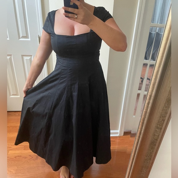 STAUD Short Sleeve Wells Maxi Dress Sz 12 - Picture 10 of 11